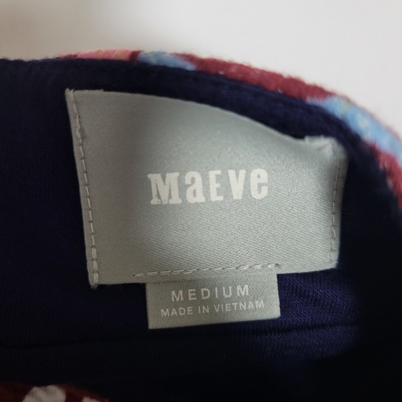 Maeve Floral Pencil Skirt Sz M Jersey Knit Stretch Boho Hippie Bold Festival - Picture 6 of 8